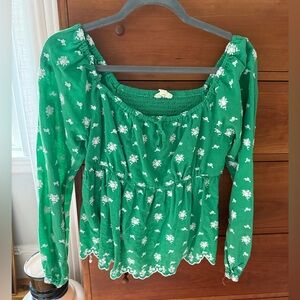 Roller rabbit green top